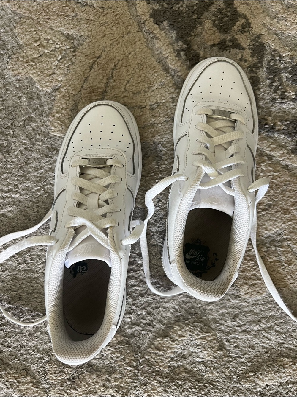 Men's White Sneakers - Classic Low-Top Athletic Shoe